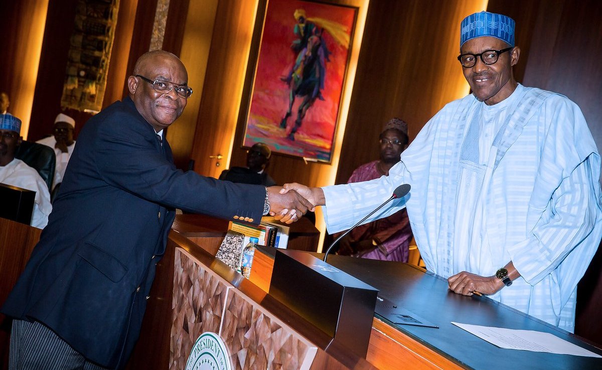 buhari and walter onnoghen