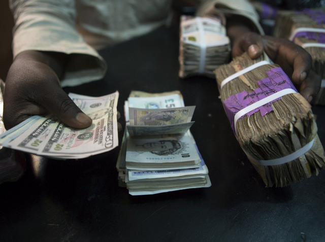 U.S. Dollar held with Nigerian Naira