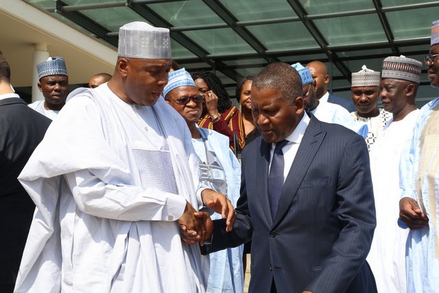 bukola saraki and Dangote