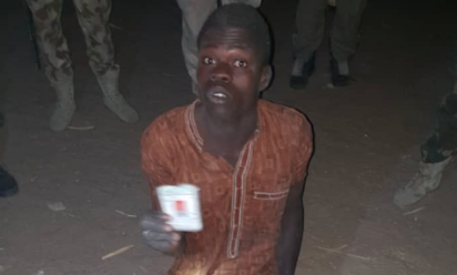 Babagana Abubakar The Wanted Boko Haram Terrorist Nabbed By Troops With Uniforms Of Security Operatives