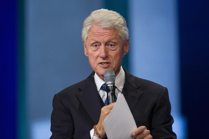 Former U.s. President Bill Clinton Speaks During The Clinton Global Initiative's Annual Meeting In New York