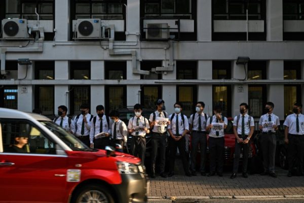 Hong Kong Students Take Protest To Schools With Human Chains